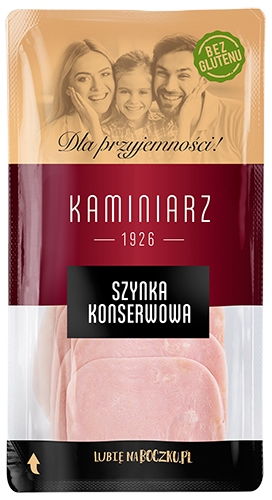 Szynka Konserwowa w Plastrach 95g 150g KAMINIARZ